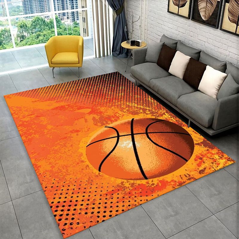 Outdoor Sport Area - Retro Basketball Court Sport Large Area
