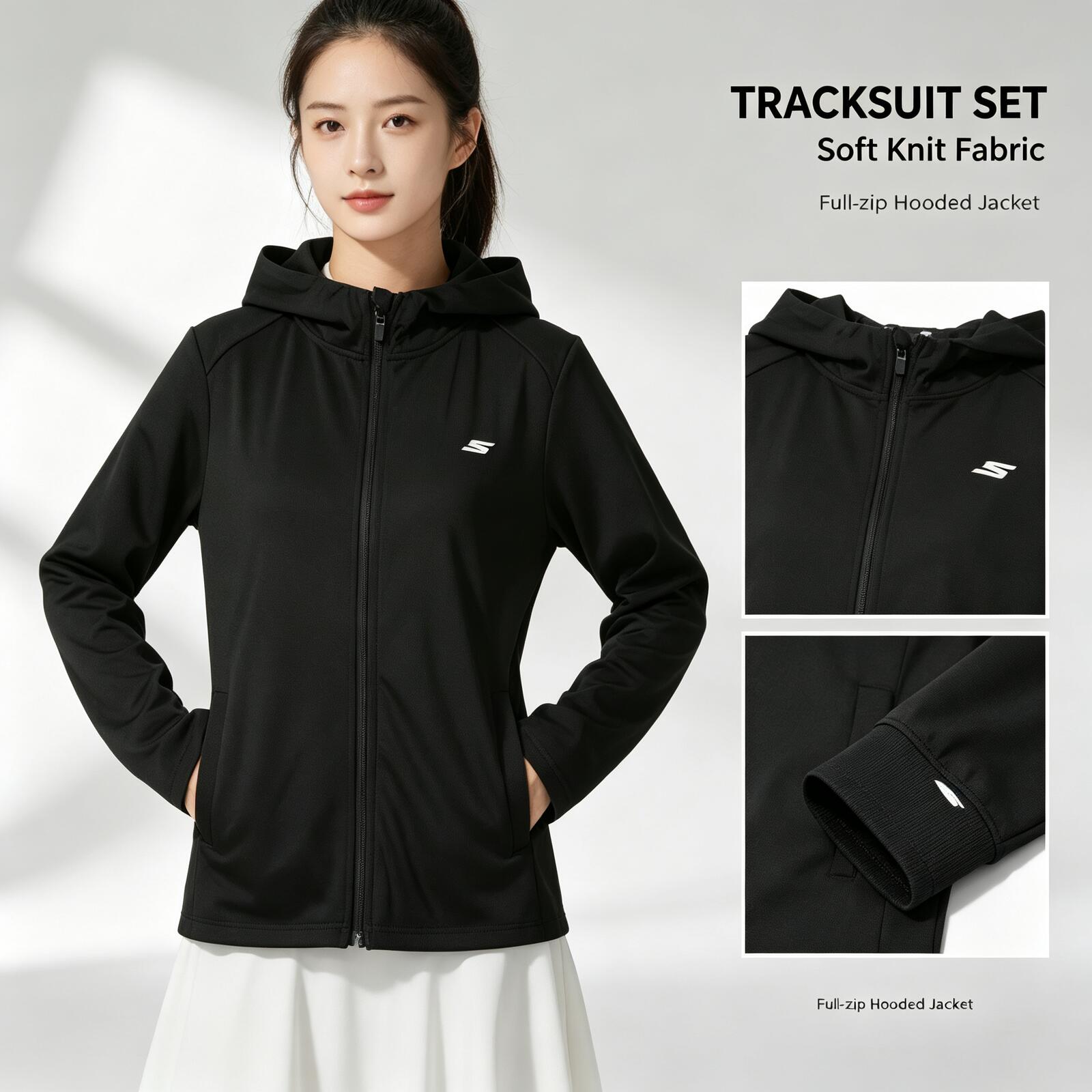 Outdoor Sport Jacket Women'S - SKECHERS Women Lightweight Knit Hoodie Jacket