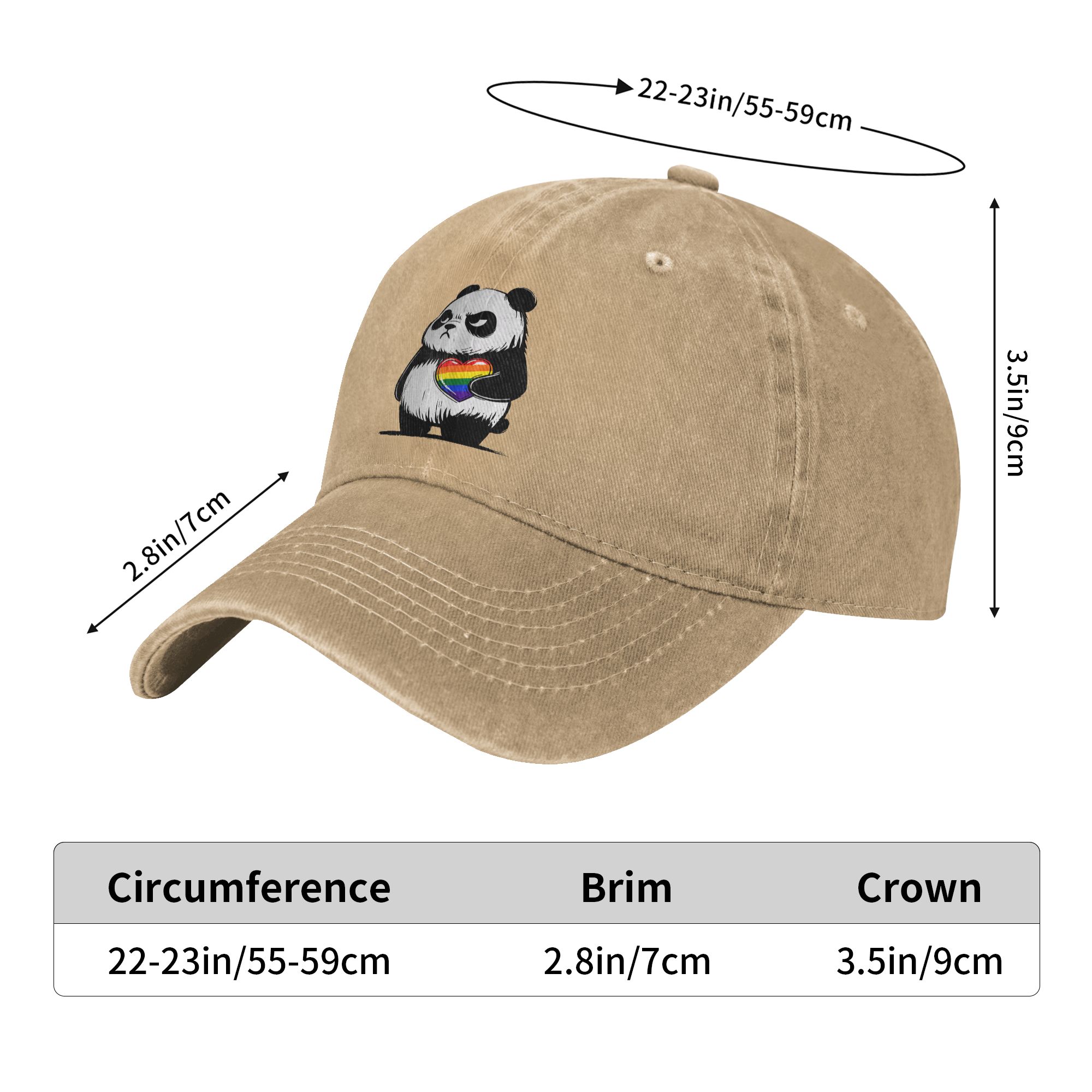 Angry Panda LGBTQ Pride Month  - đánh giá và giá Outdoor Sport Hat Classic