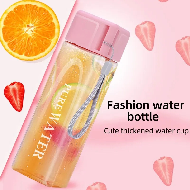 450ml,1 Pcs Clear Square Drink - đánh giá và giá Outdoor Sport Glass Water Bottle