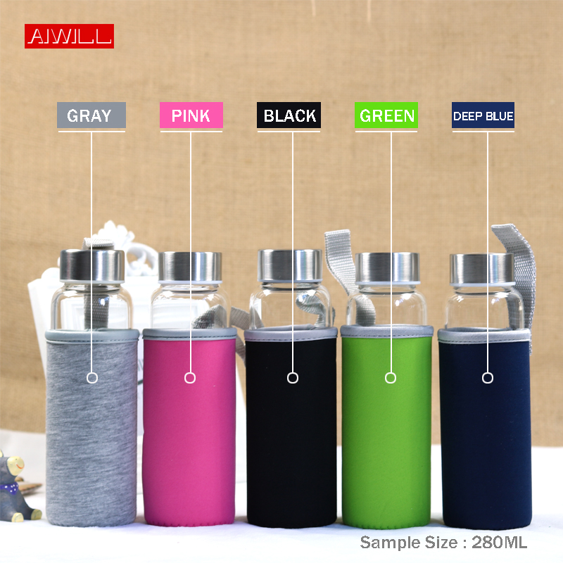 AIWILL Hot Selling Glass Sport - đánh giá và giá Outdoor Sport Glass Water Bottle