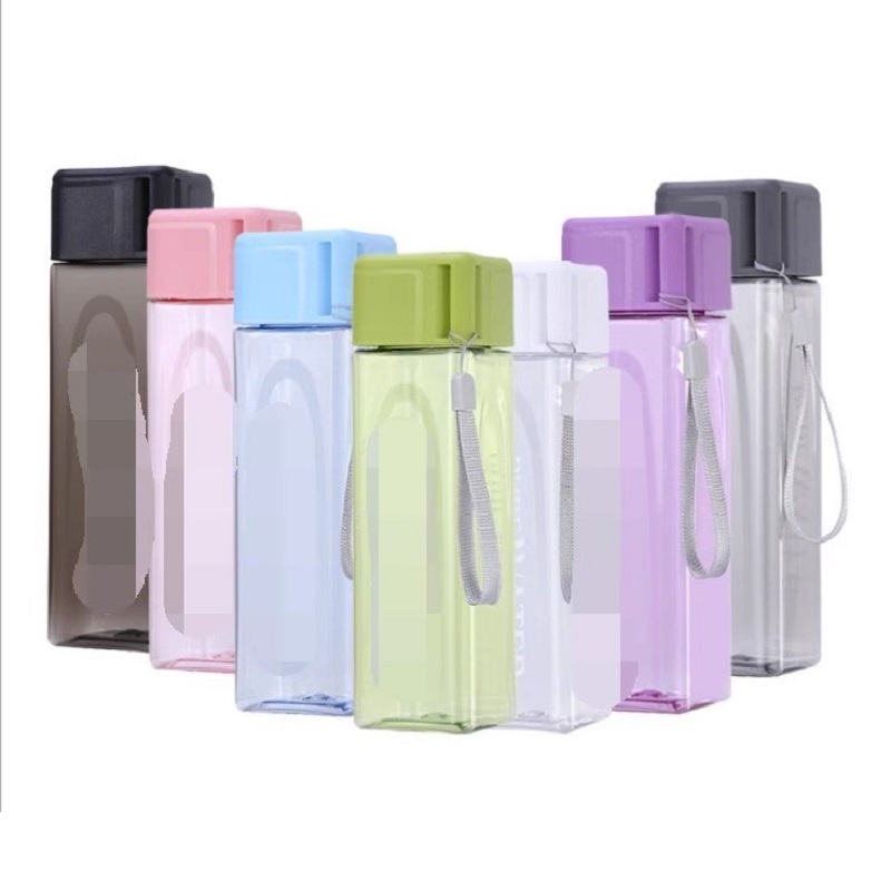 450ml,1pcs Clear Square Drinki - đánh giá và giá Outdoor Sport Glass Water Bottle