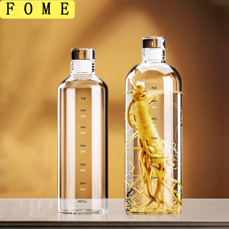 FOME 500/750/1000ml Glass Spor - đánh giá và giá Outdoor Sport Glass Water Bottle