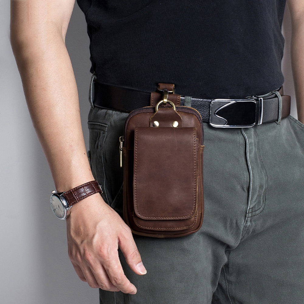 Vintage Cow Leather Belt Bag P - đánh giá và giá Outdoor Sport Bag