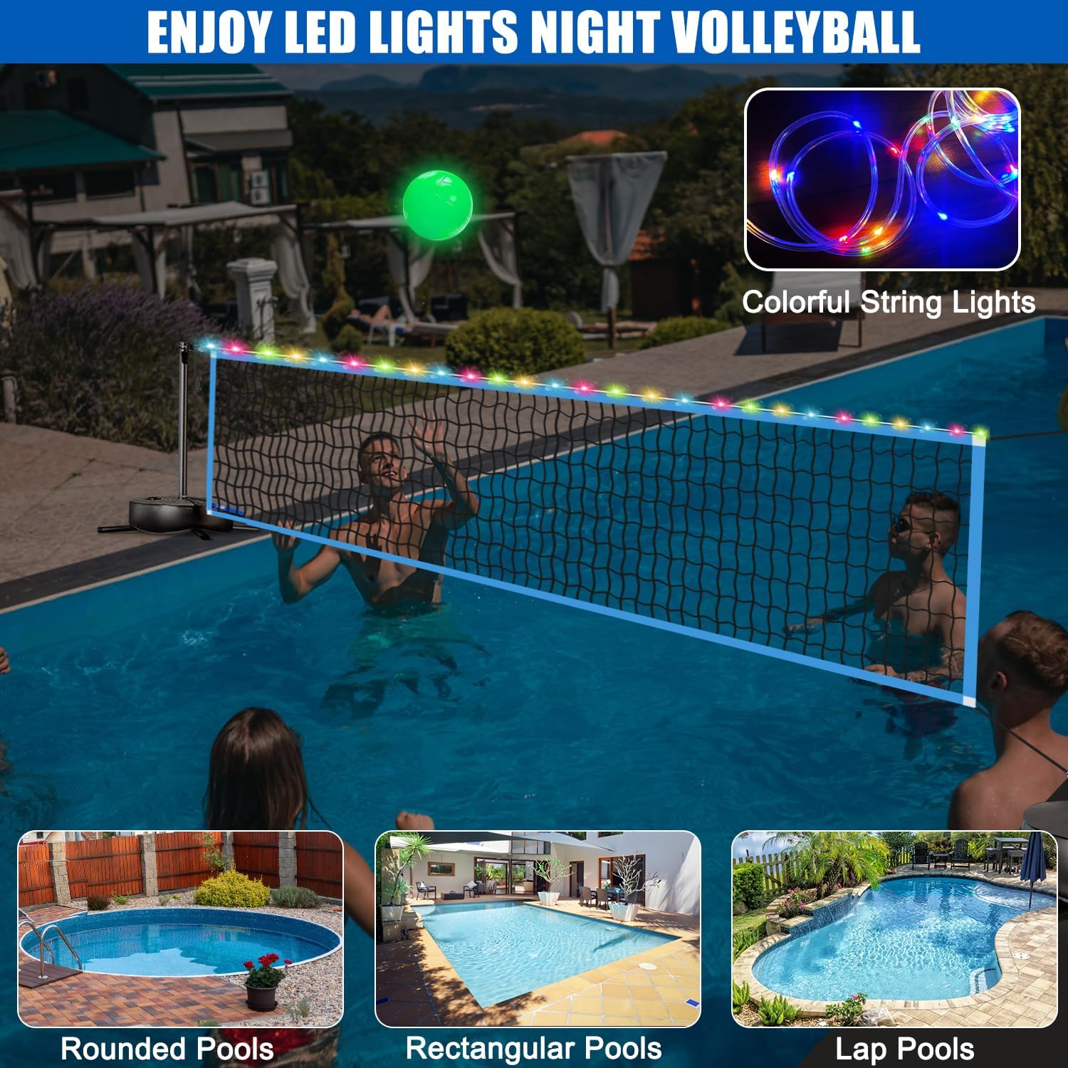 Portable Outdoor LED Volleybal - đánh giá và giá Outdoor Sports Net