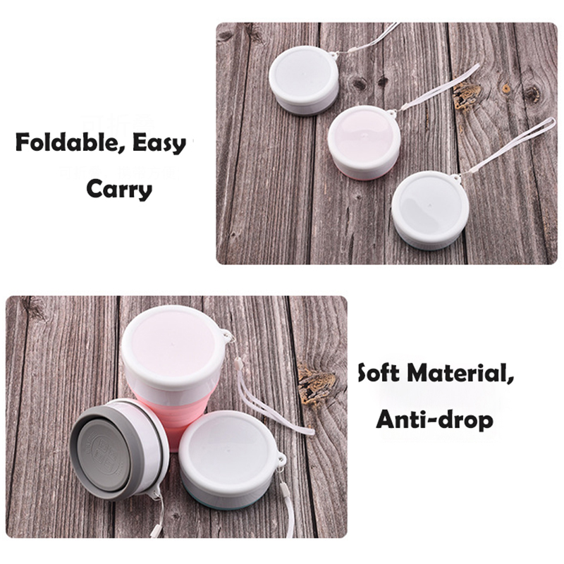 200Ml Silicon Gấp Gọn Kính Cắm - đánh giá và giá Outdoor Sport Glass Water Bottle