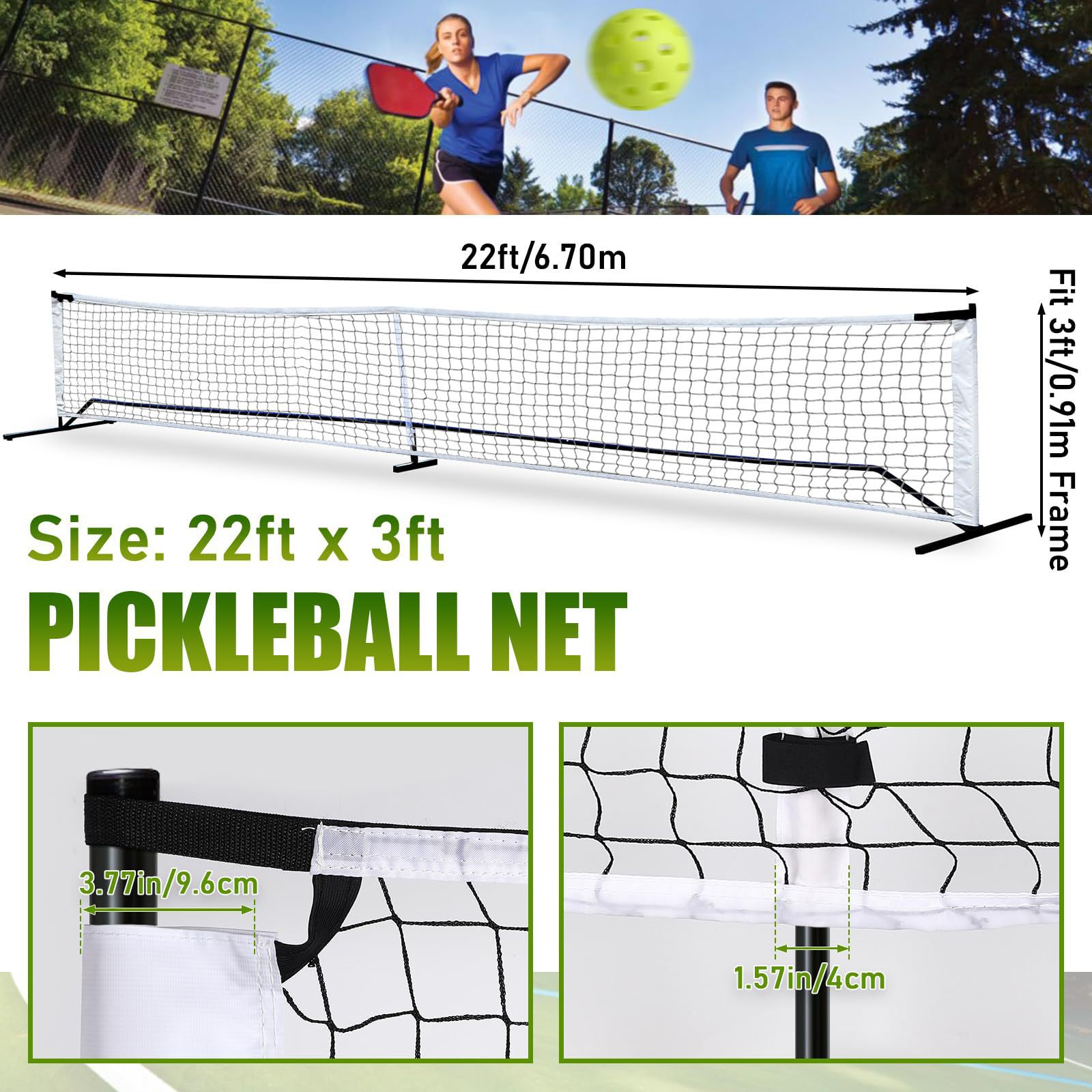 1Pcs/lot Black Portable Pickle - đánh giá và giá Outdoor Sports Net