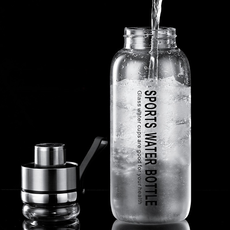 1.0/1.2 L Glass Water Bottle w - đánh giá và giá Outdoor Sport Glass Water Bottle