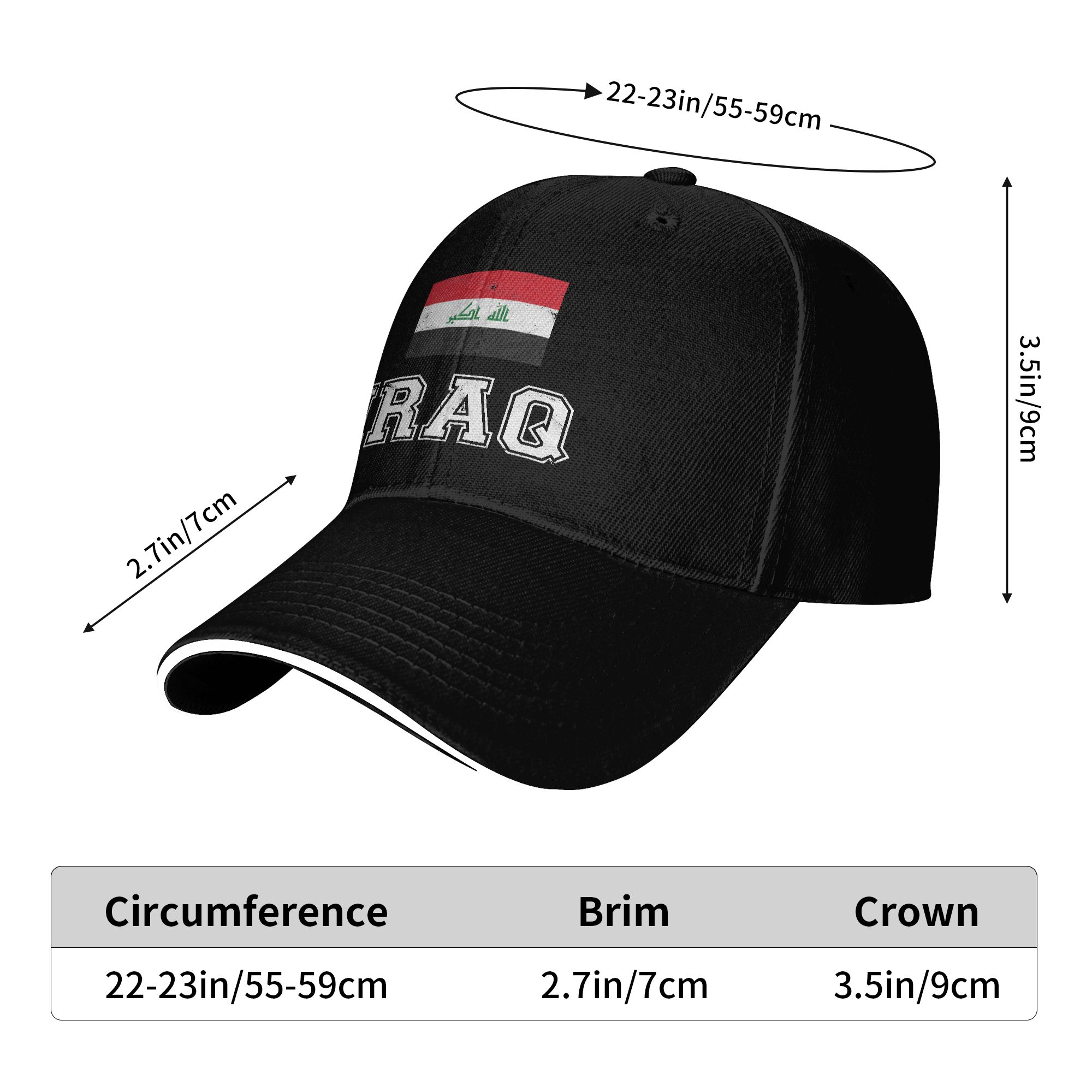 Iraq Flag Baseball Cap  Classi - đánh giá và giá Outdoor Sport Hat Classic
