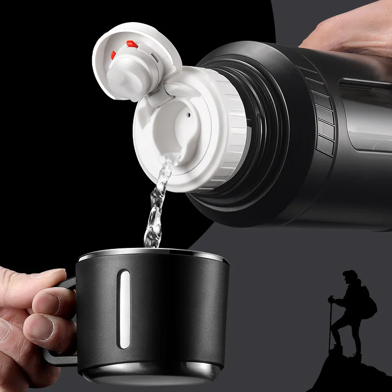 Large Capacity 2L Glass Water  - đánh giá và giá Outdoor Sport Glass Water Bottle