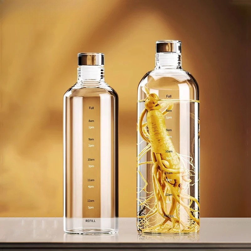 500/750/1000ml Glass Sport Wat - đánh giá và giá Outdoor Sport Glass Water Bottle